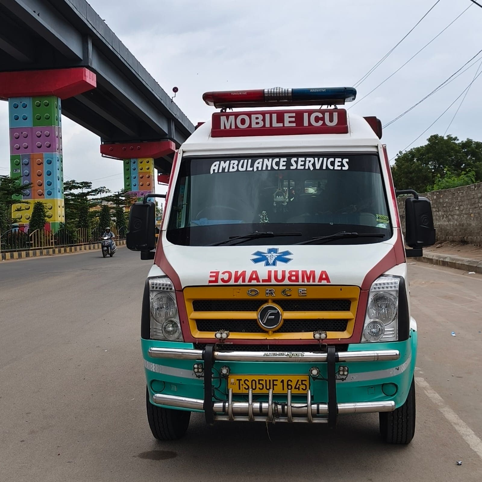 Life Line mobile ICU ambulance, front view